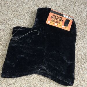 Thermal Threads Faux Fur Balaclava in Black